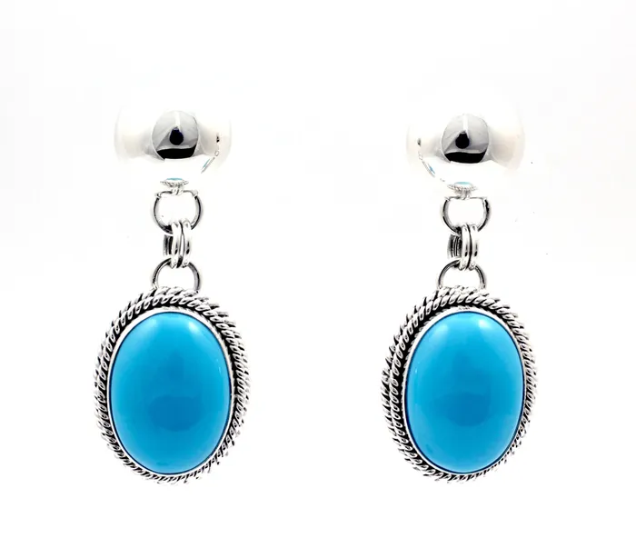 Artie Yellowhorse Earrings Sleeping Beauty Drop Earrings