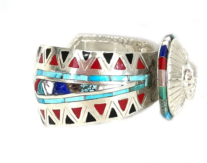 Ben Nighthorse Bracelets Skull On Round Cuff Bracelet Ben Nighthorse Bracelets Skull On Round Cuff Bracelet