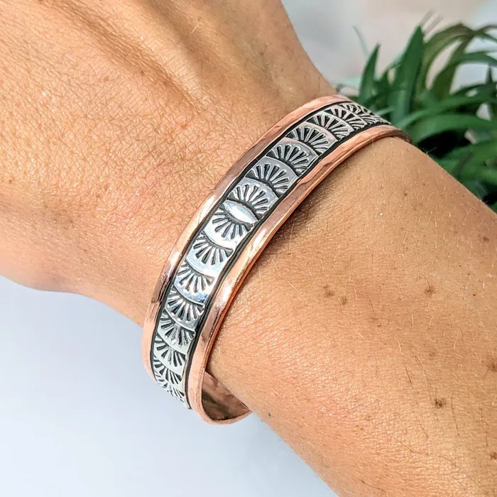 Bracelets Bliss Crystals Copper Silver 25 Cuff Bracelet You Pick Style LV2767