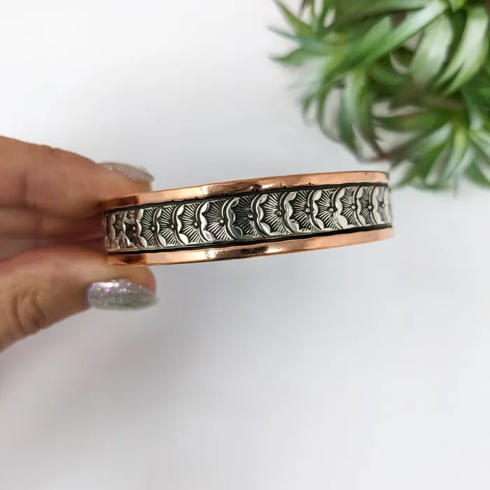 Bracelets Bliss Crystals Copper Silver 25 Cuff Bracelet You Pick Style LV2767