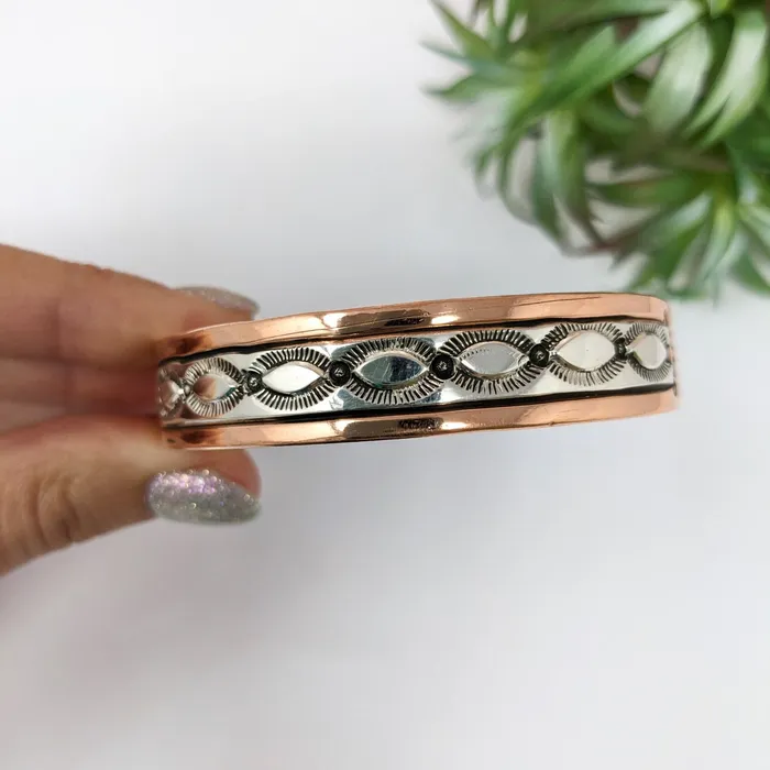 Bracelets Bliss Crystals Copper Silver 25 Cuff Bracelet You Pick Style LV2767