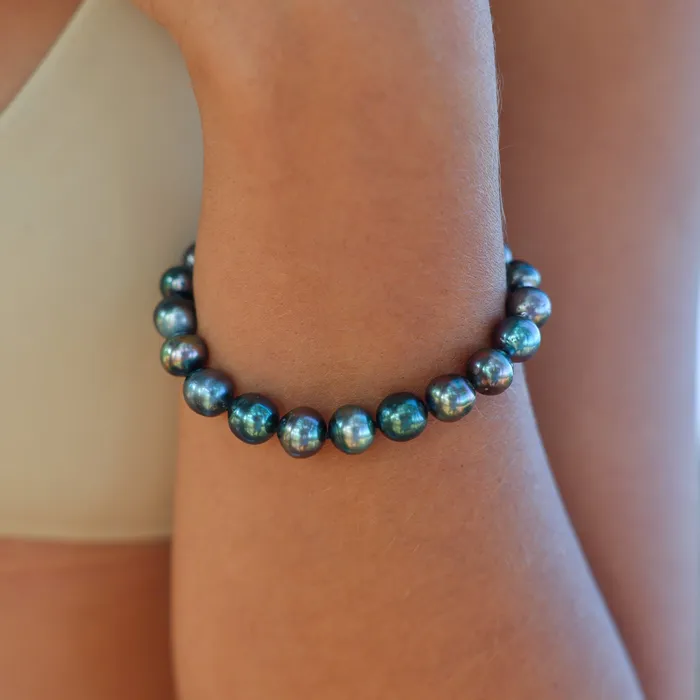 Bracelets Tahitian Knotted Pearl Bracelet misha hawaii
