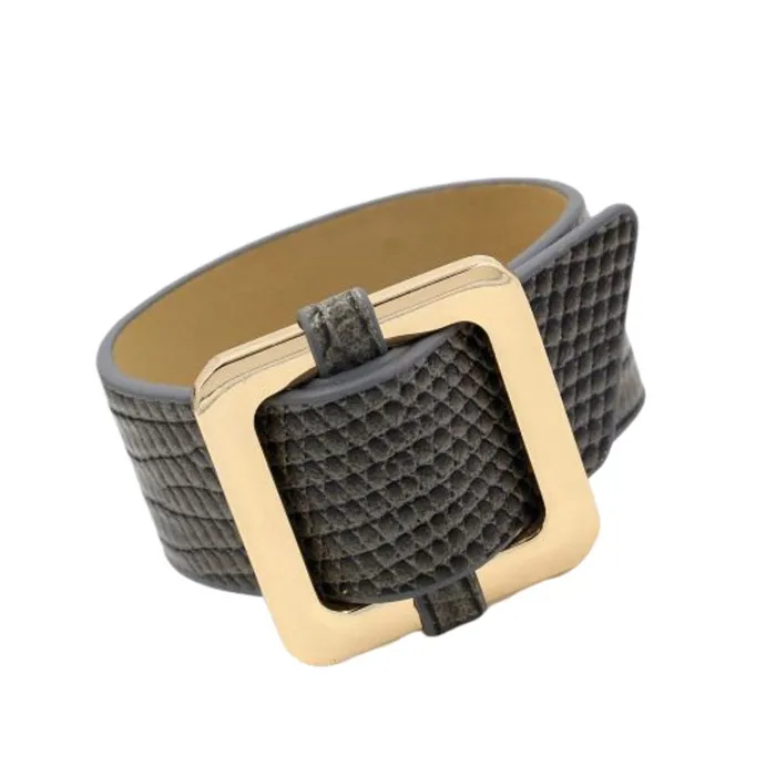 ClaudiaG Bracelets Square Lock Bracelet Gray