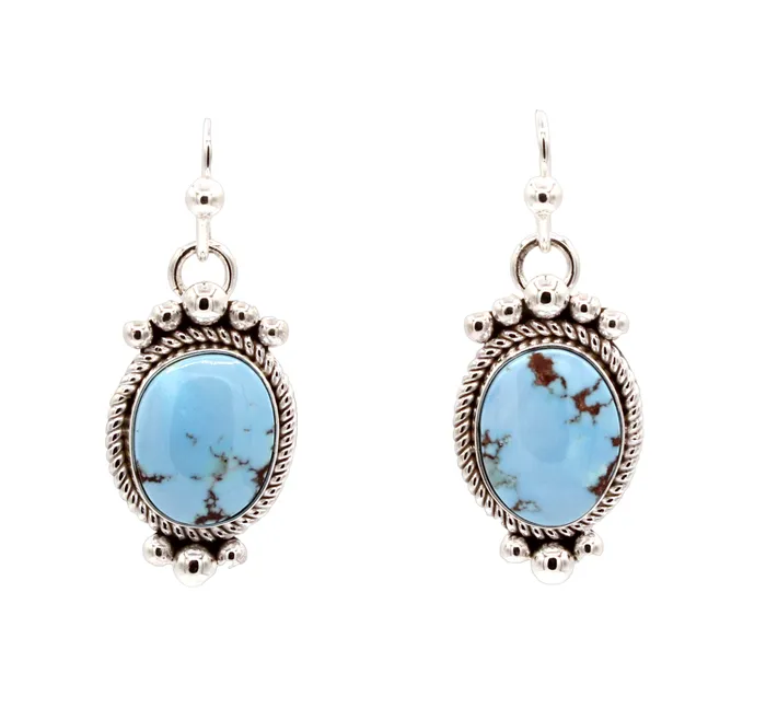 Earrings Artie Yellowhorse Golden Hills Turquoise Drop Earrings