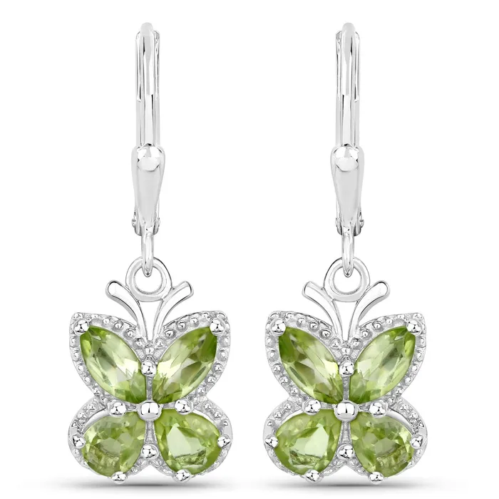 Earrings Quintessence Gemstone Butterfly Earrings in Sterling SilverAmethyst Garnet Peridot or Topaz Earrings Quintessence Gemstone Butterfly Earrings in Sterling SilverAmethyst Garnet Peridot or Topaz
