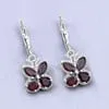 Earrings Quintessence Gemstone Butterfly Earrings in Sterling SilverAmethyst Garnet Peridot or Topaz