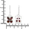 Earrings Quintessence Gemstone Butterfly Earrings in Sterling SilverAmethyst Garnet Peridot or Topaz