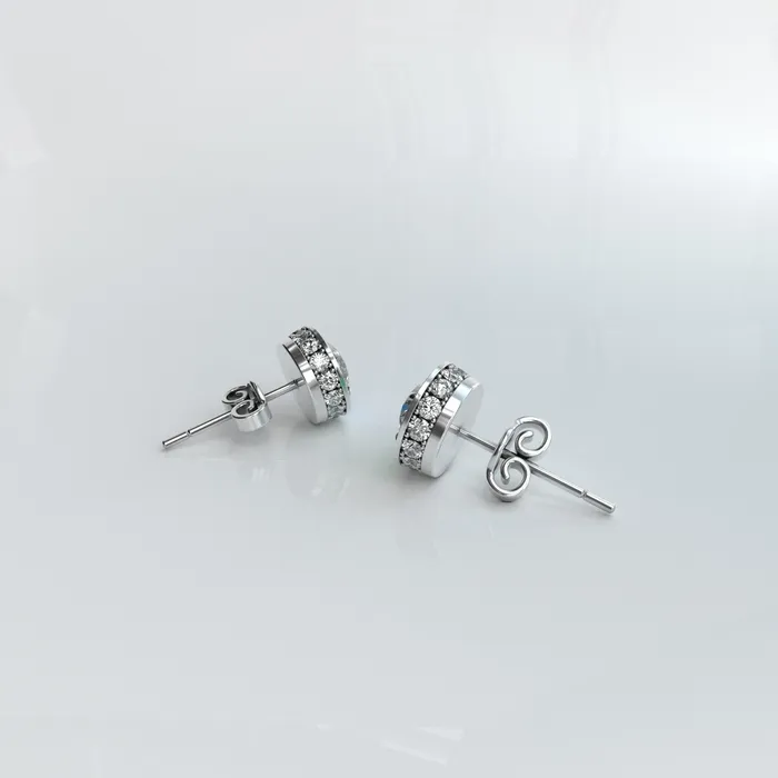 Earrings S925 Moissanite Color Hola Stud Earrings IceZeusShop