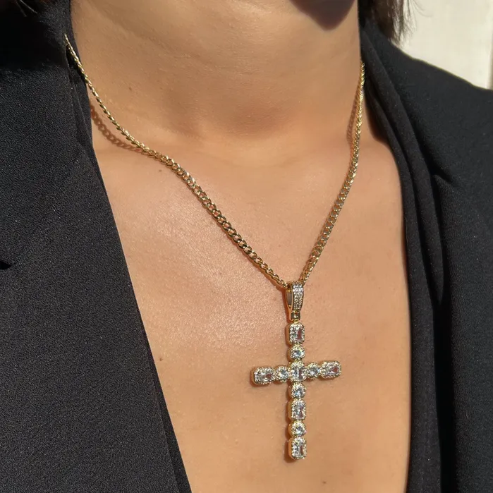 Hope CZ Cross Necklace TBJ Necklaces