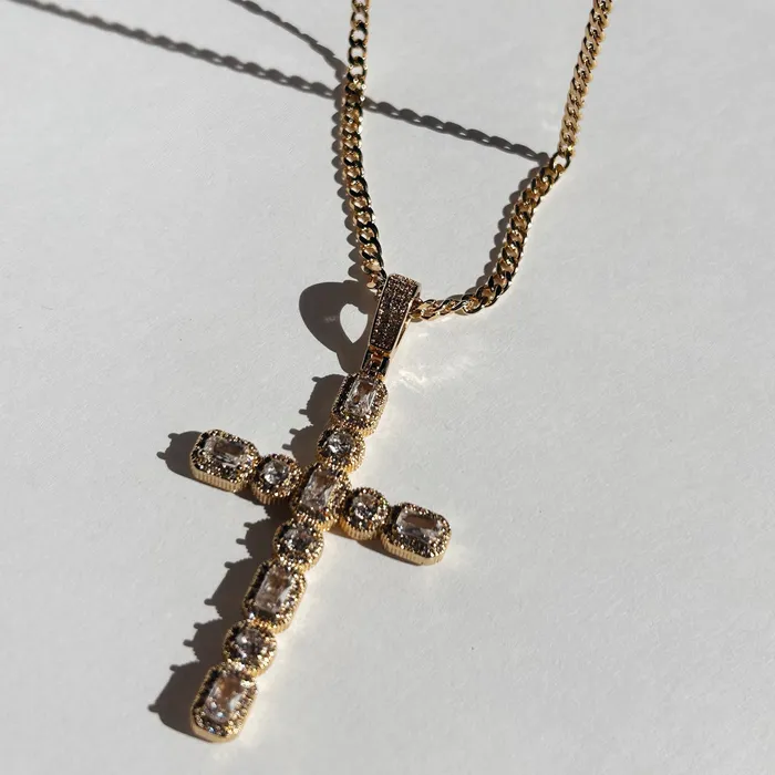 Hope CZ Cross Necklace TBJ Necklaces