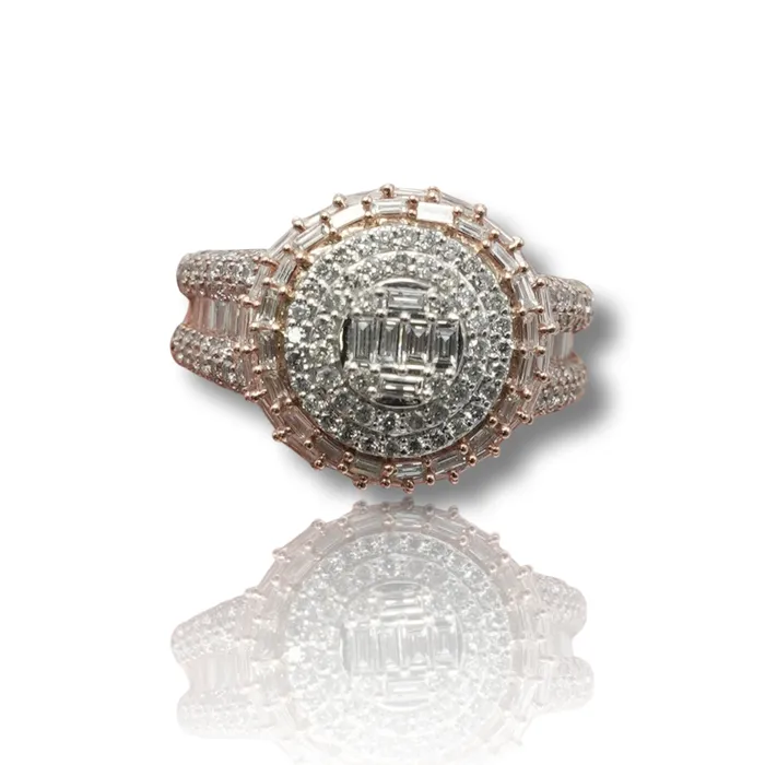 imakegrillzcom Circle Top Baguette Diamond Ring Rings