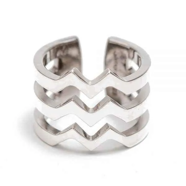 Maria Samora M Strata Silver Ring Rings