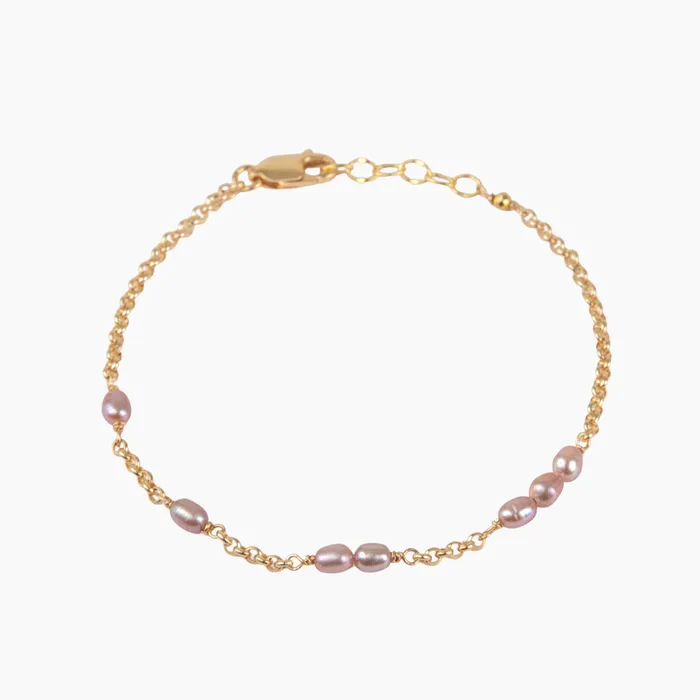 misha hawaii Bracelets Metric Pink Keshi Pearl Bracelet