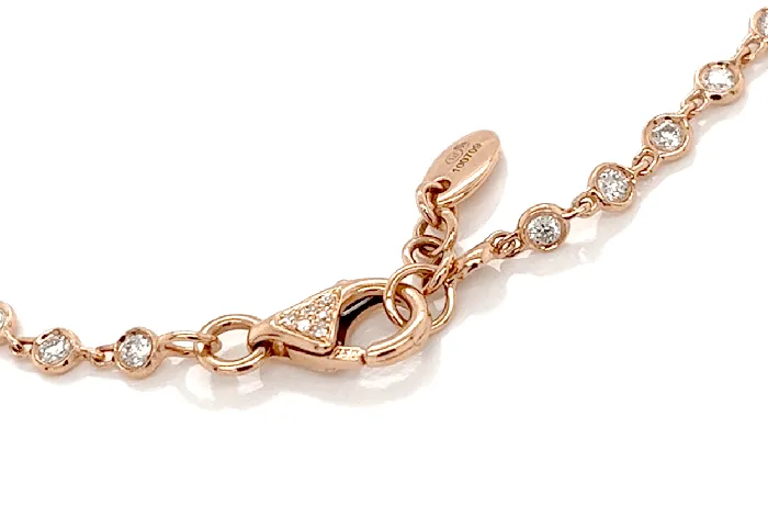Necklaces Albert Hern Necklace 18kt Gold Bezel Setting Diamonds Tennis 222 cts Necklaces Albert Hern Necklace 18kt Gold Bezel Setting Diamonds Tennis 222 cts