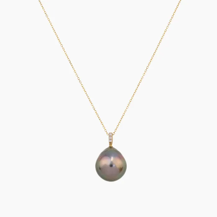 Necklaces Becky Diamond Pearl Necklace misha hawaii