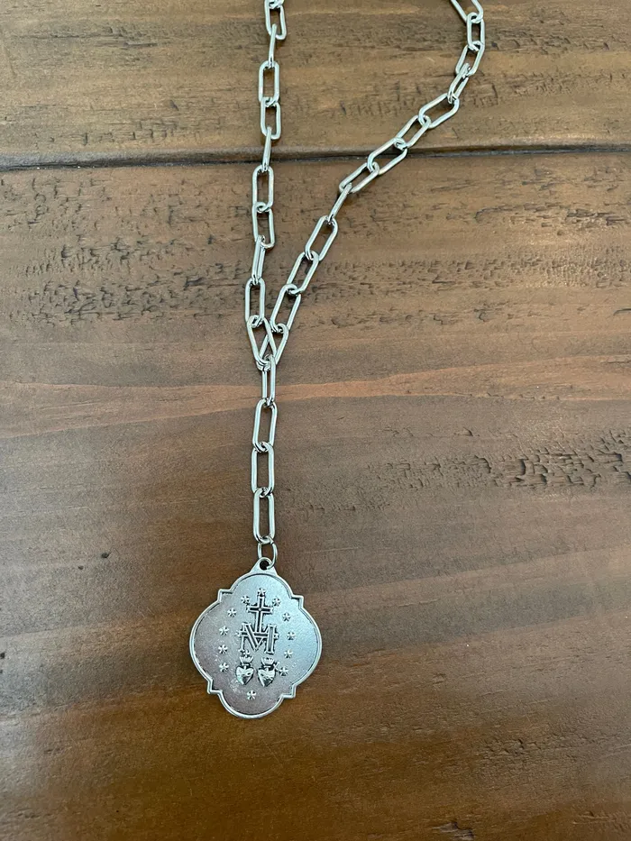 Necklaces bubs sass silver relic coin pendant necklace