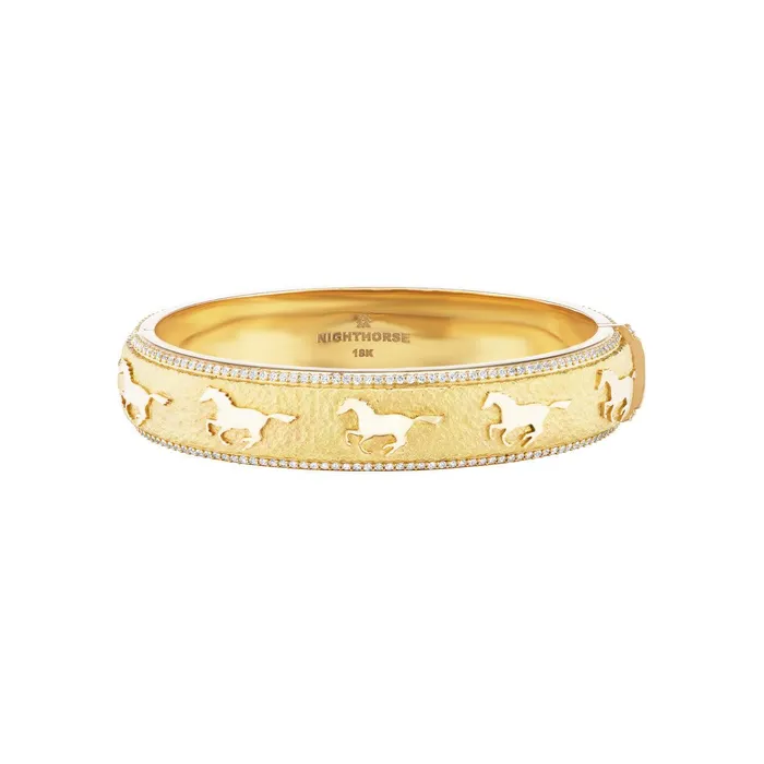 Nighthorse Running Horse Pave Bracelet Diamonds Bracelets