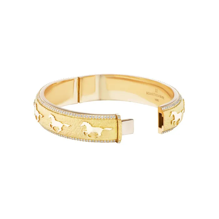 Nighthorse Running Horse Pave Bracelet Diamonds Bracelets