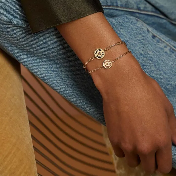Petite PB Bracelet White Diamond Marlo Laz Bracelets
