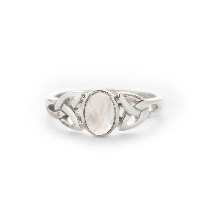 Rings Killarney celtic jewelry Irish Knot Moonstone Ring