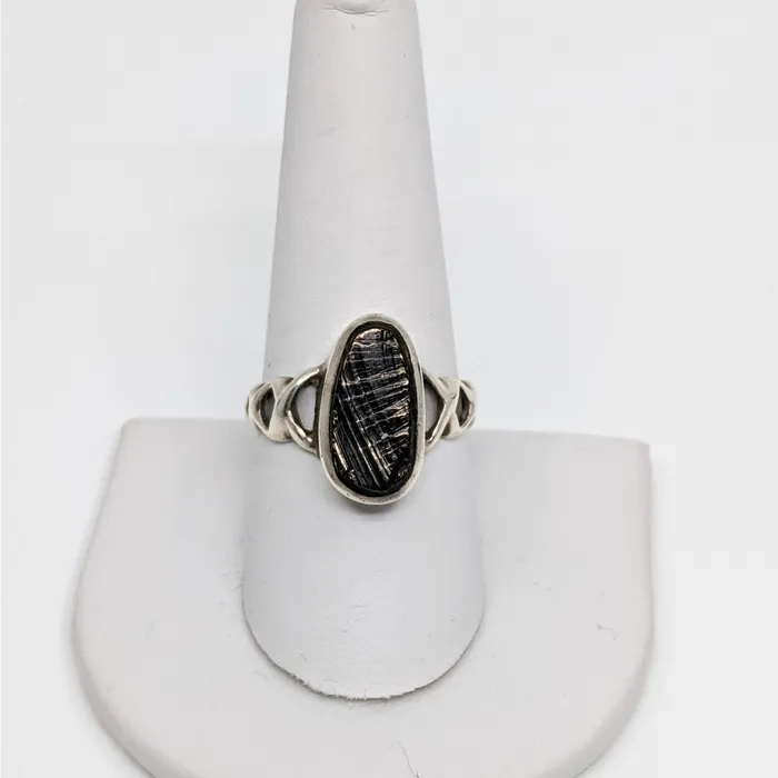 Rings Videotron Gems India Shungite Size 9 SS Ring J946