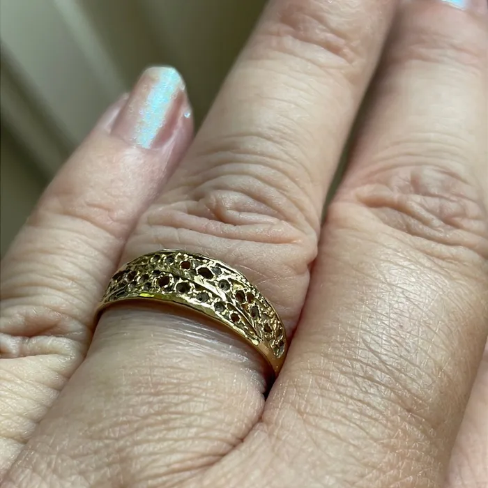 Rings Vintage Paris Jewelry Filigree Band 10k Gold Vintage Rings Vintage Paris Jewelry Filigree Band 10k Gold Vintage