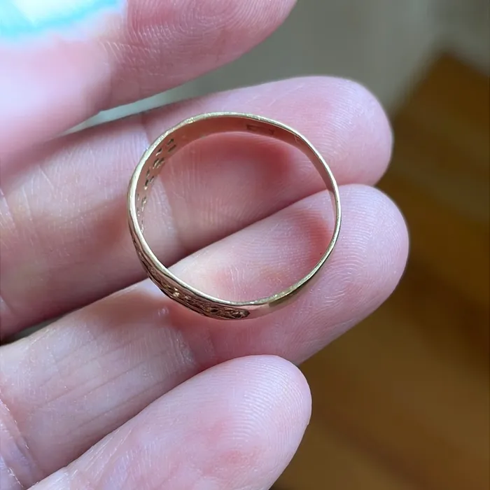 Rings Vintage Paris Jewelry Filigree Band 10k Gold Vintage Rings Vintage Paris Jewelry Filigree Band 10k Gold Vintage