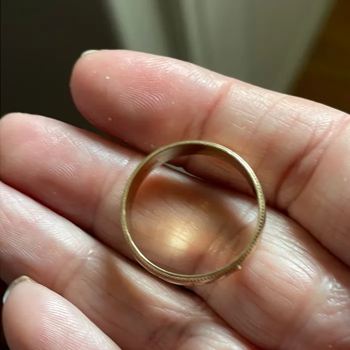 Rings Vintage Paris Jewelry Star Band 9K Gold Vintage Rings Vintage Paris Jewelry Star Band 9K Gold Vintage