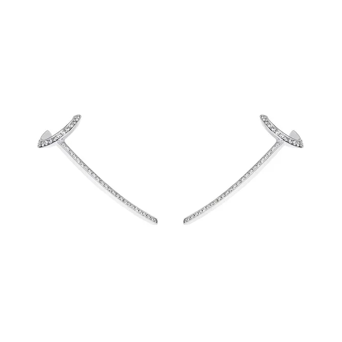 STYLE EARRING IN 18K WHITE GOLD WITH DIAMOND Jack Vartanian Earrings