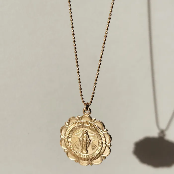Truly Blessed Jewels Necklaces Our Lady Virgin Mary Coin Necklace