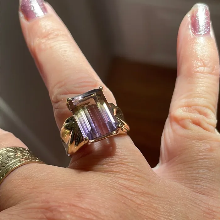 Vintage Paris Jewelry Rings Ametrine Ring 10k Gold Vintage