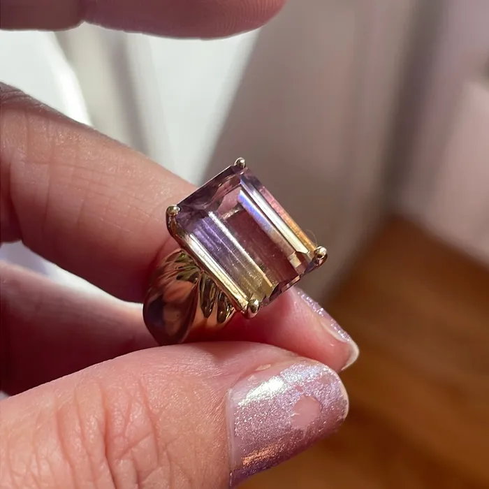 Vintage Paris Jewelry Rings Ametrine Ring 10k Gold Vintage