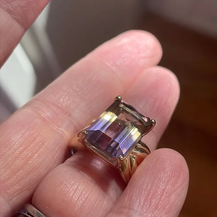 Vintage Paris Jewelry Rings Ametrine Ring 10k Gold Vintage