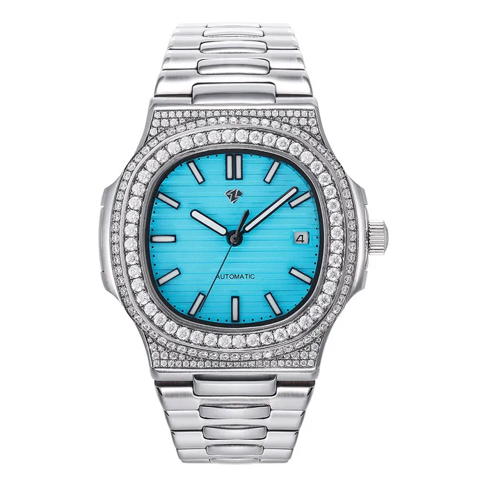 Watches icezeusshop Custom Hola Iced Moissanite Watch Watches icezeusshop Custom Hola Iced Moissanite Watch