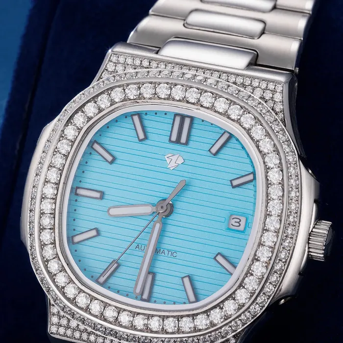 Watches icezeusshop Custom Hola Iced Moissanite Watch Watches icezeusshop Custom Hola Iced Moissanite Watch