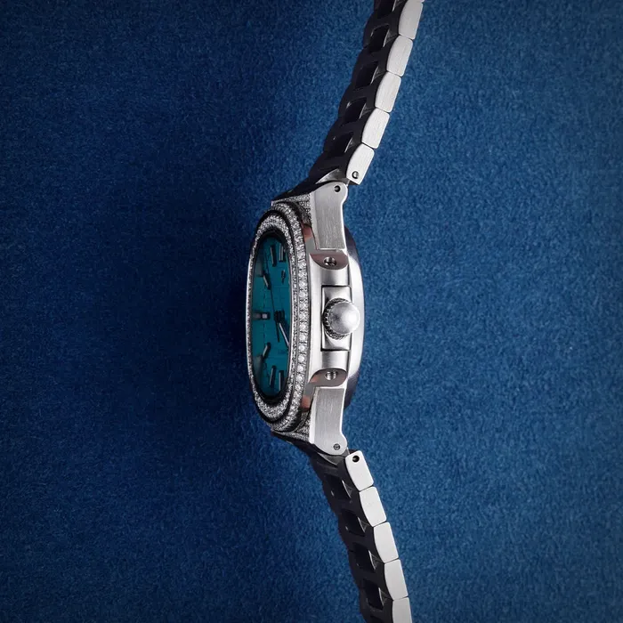 Watches icezeusshop Custom Hola Iced Moissanite Watch Watches icezeusshop Custom Hola Iced Moissanite Watch