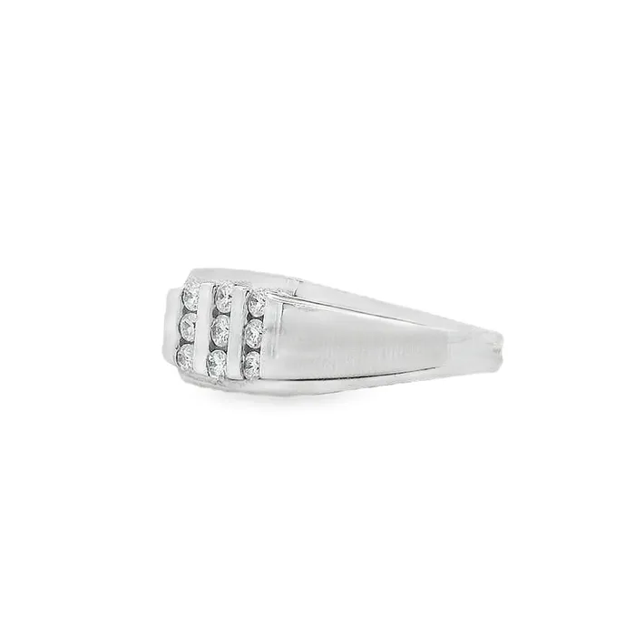 10kt White Gold 031cttw Nine Diamond Ring Independent Jewellers Rings 10kt White Gold 031cttw Nine Diamond Ring Independent Jewellers Rings