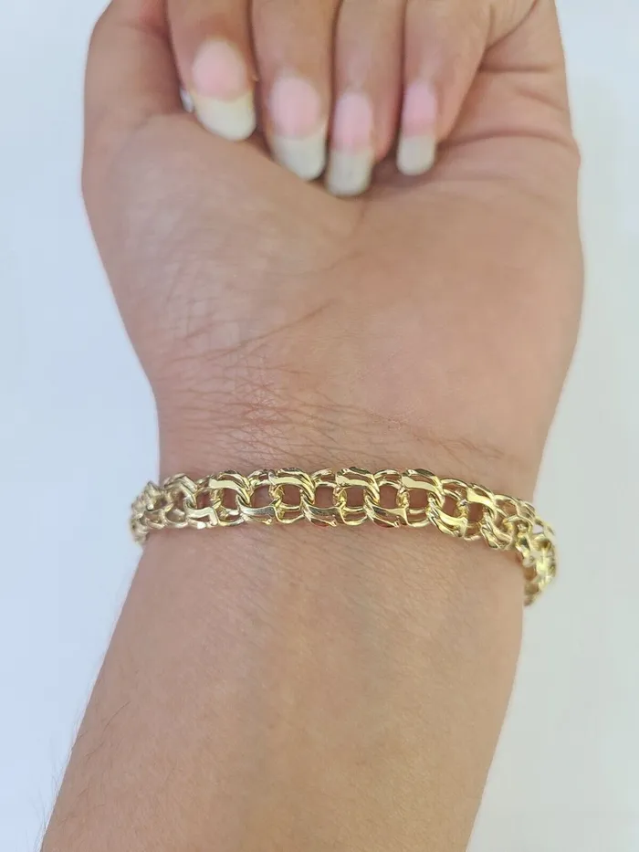 14k Chino ID Bracelet Yellow Gold Size 8 Inches Box Lock Real 14kt Globalwatches10 Bracelets