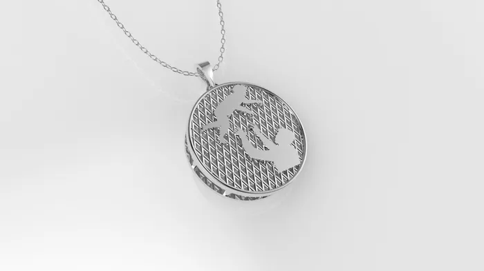 14K Gold Pendant Dad and Son Silhouette Jcm 21 jewelry Necklaces
