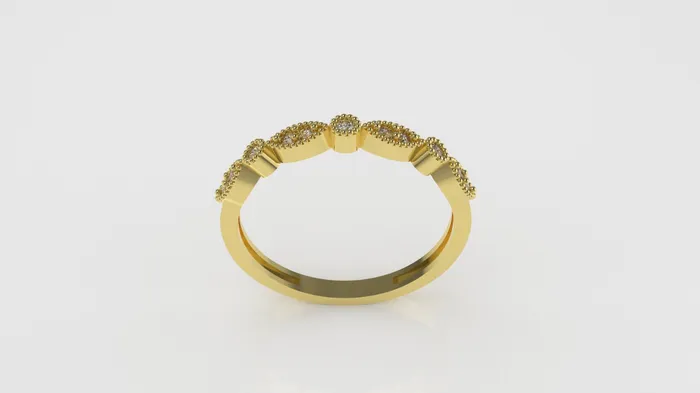 14K Gold Ring with 11 Diamonds STT Prong and Bezel Filigree JCM DESIGN JEWELRY Rings 14K Gold Ring with 11 Diamonds STT Prong and Bezel Filigree JCM DESIGN JEWELRY Rings