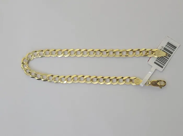 14K Real Yellow Gold Miami Cuban Curb Bracelet 6 mm Link 8 inch 14K globalwatches10 Bracelets