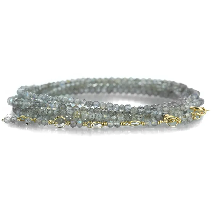 34 Labradorite Wrap Bracelet 18k Anne Sportun Bracelets