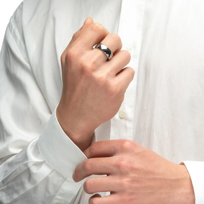 Aeon Marseille Ring Tungsten Spirito Rosa Rings