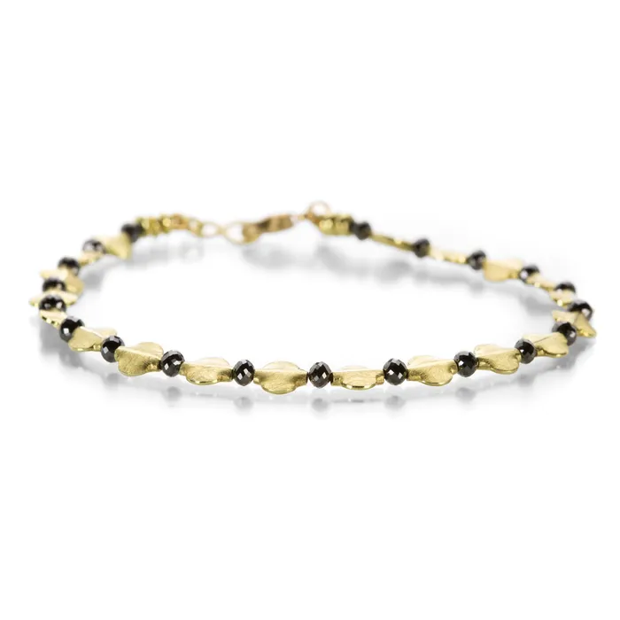 Bracelets Barbara Heinrich Black Diamond and Wing Spacer Bracelet