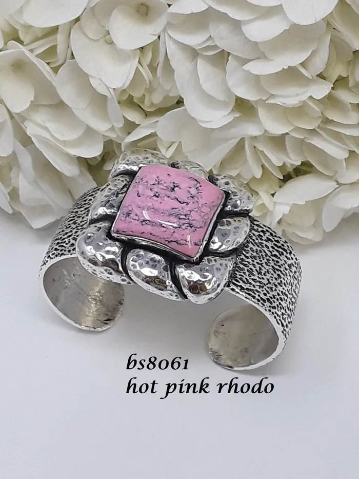 Bracelets dian malouf jewelry made in the usa bs8061 Large Puffed Sterling Square With HandCut Stone Cuff Bracelet Hot Pink Rhodo Bracelets dian malouf jewelry made in the usa bs8061 Large Puffed Sterling Square With HandCut Stone Cuff Bracelet Hot Pink Rhodo