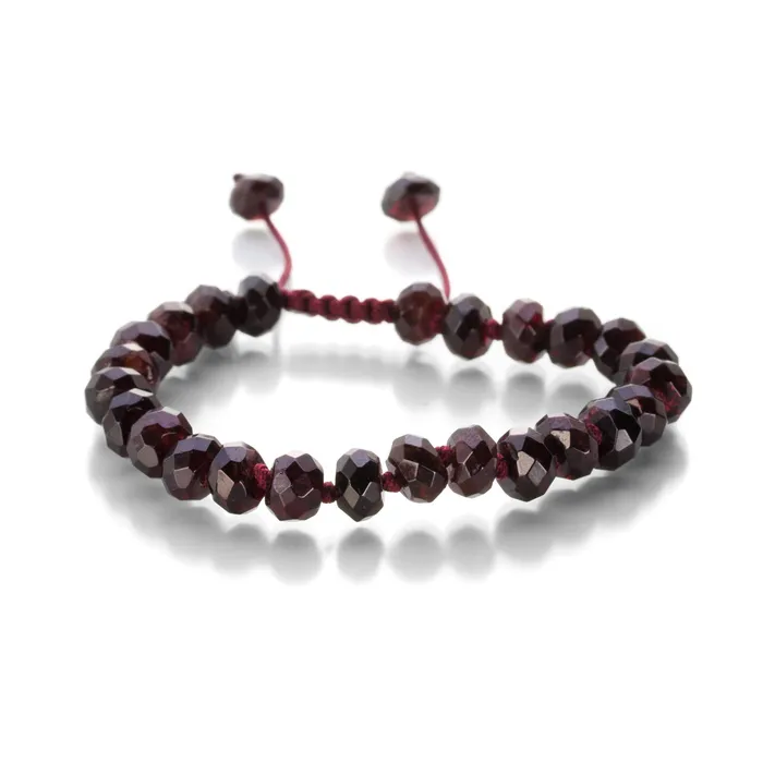 Bracelets Joseph Brooks 8mm Faceted Garnet Bracelet