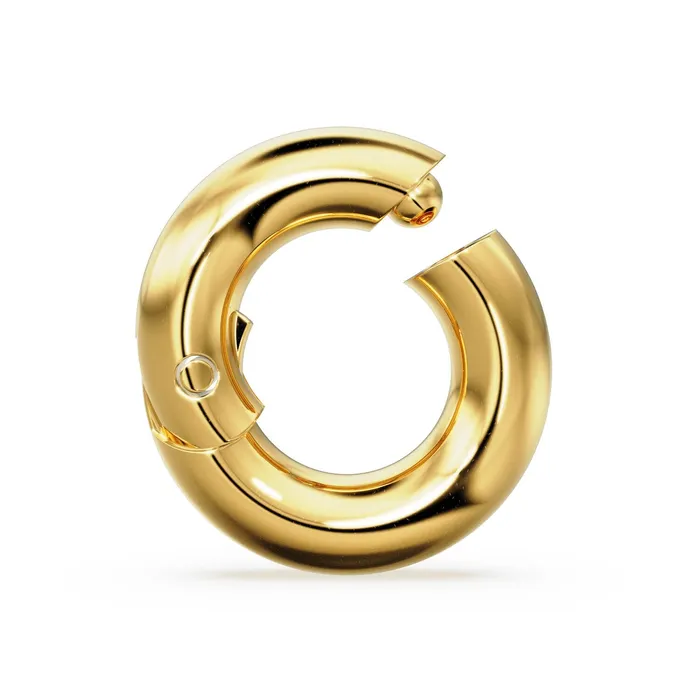 Charm Necklaces 10mm Clicker Charm Holder 18mm Profile 14K Gold Ring Clasp Necklace Connector Clasp Lock Charm holder Solid Gold Charms ClaspSALE Jalvi Co Charm Necklaces 10mm Clicker Charm Holder 18mm Profile 14K Gold Ring Clasp Necklace Connector Clasp Lock Charm holder Solid Gold Charms ClaspSALE Jalvi Co