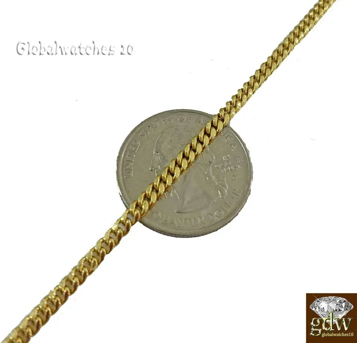 Charm Necklaces Gold and Diamond 10k Gold Wing Charm Pendant with Miami Cuban Chain 22 24 26 28 Real