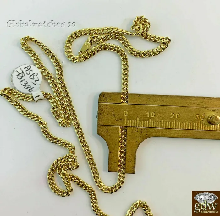 Charm Necklaces Gold and Diamond 10k Gold Wing Charm Pendant with Miami Cuban Chain 22 24 26 28 Real