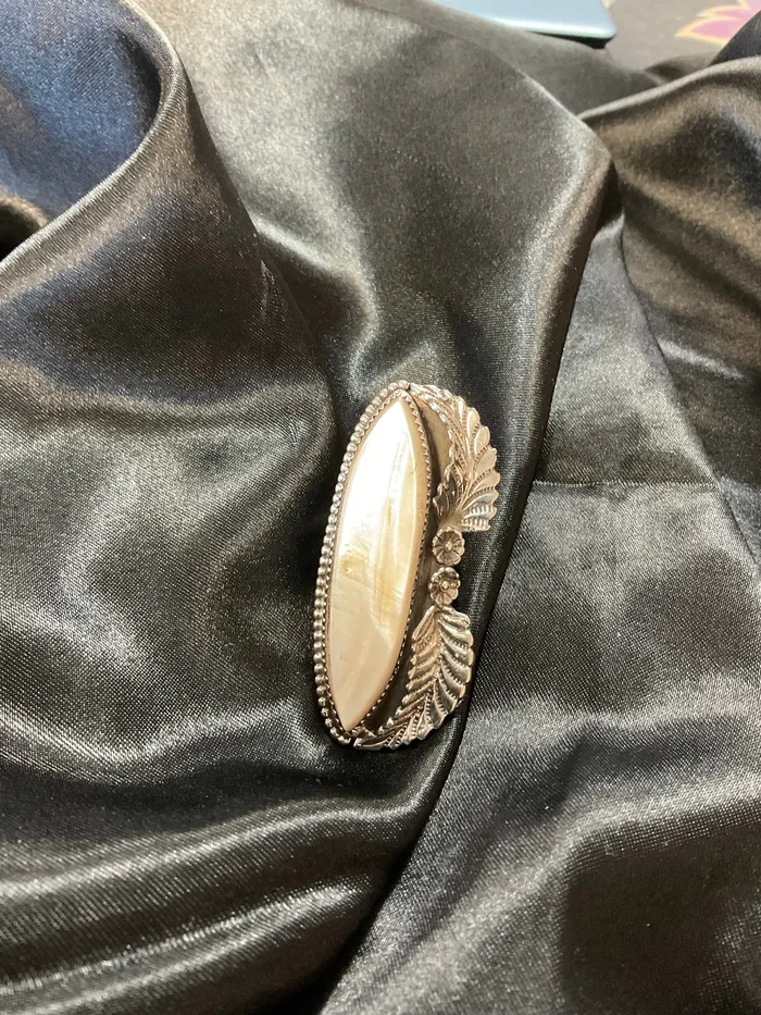 Chris Crosbys Purple Coyote Mussel Shell Ring Rings
